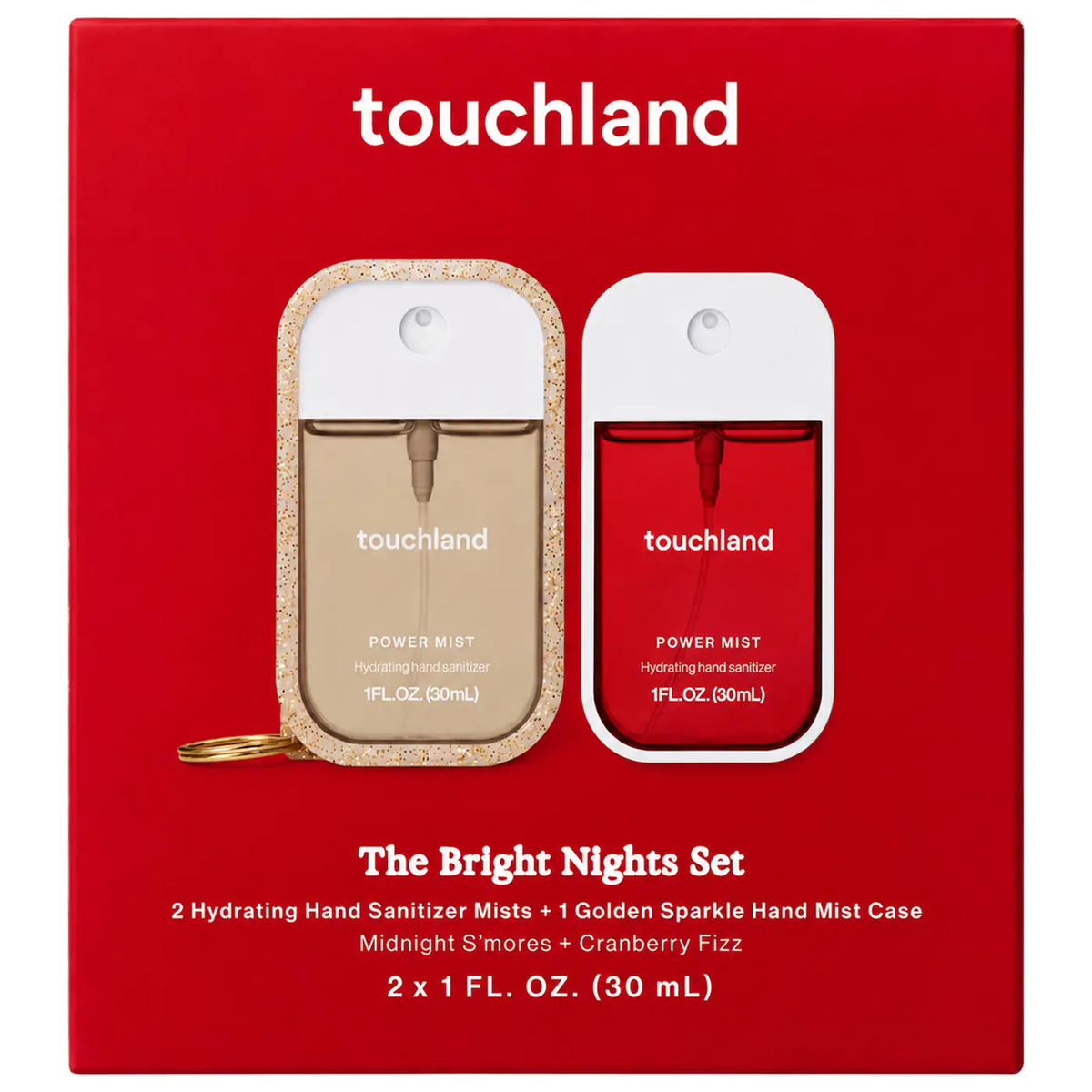 Touchland Special Edition Bright Nights Hand Sanitizer 2-Pack + Case