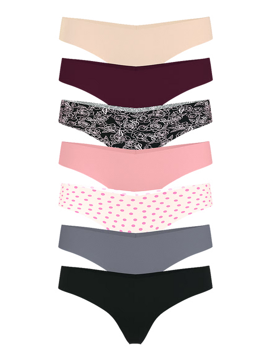 Victoria's Secret 7-Pack No-Show Thong Panties