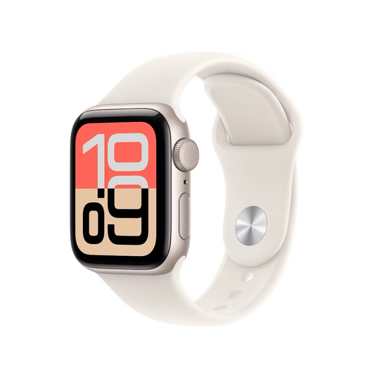Apple Watch SE 3 GPS 40mm Starlight Aluminum Case with Starlight Sport Band - S/M