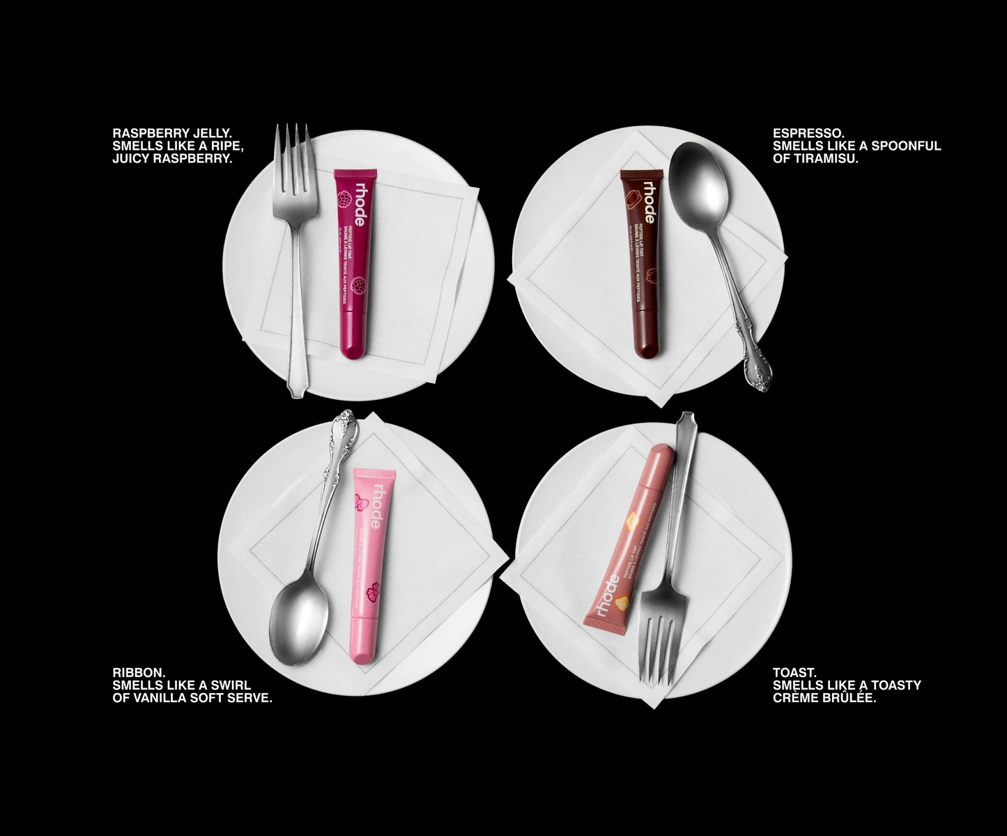 RHODE the scented peptide lip tint set LIMITED EDITION BOXED SET