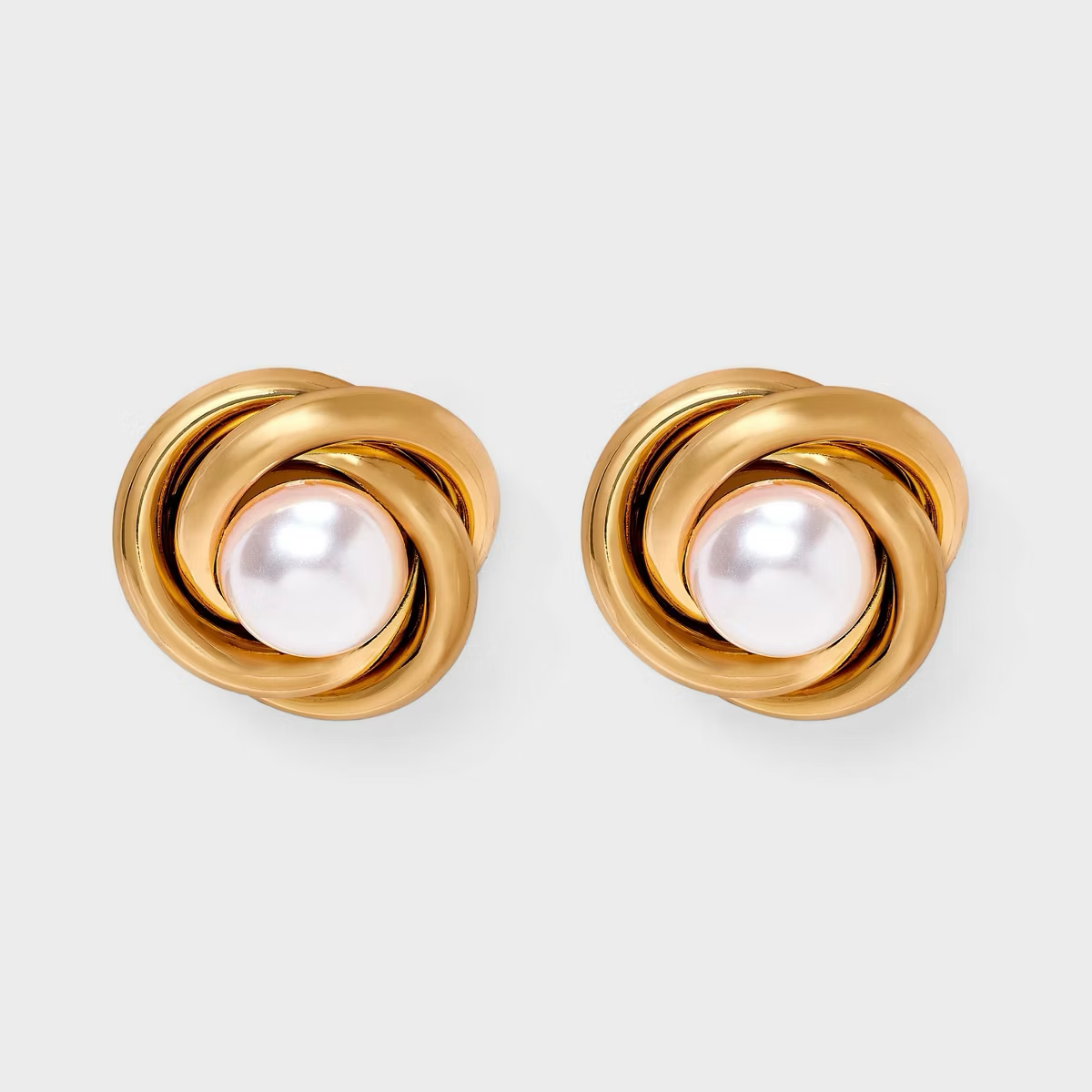 Pearl Button Earrings - A New Day™
