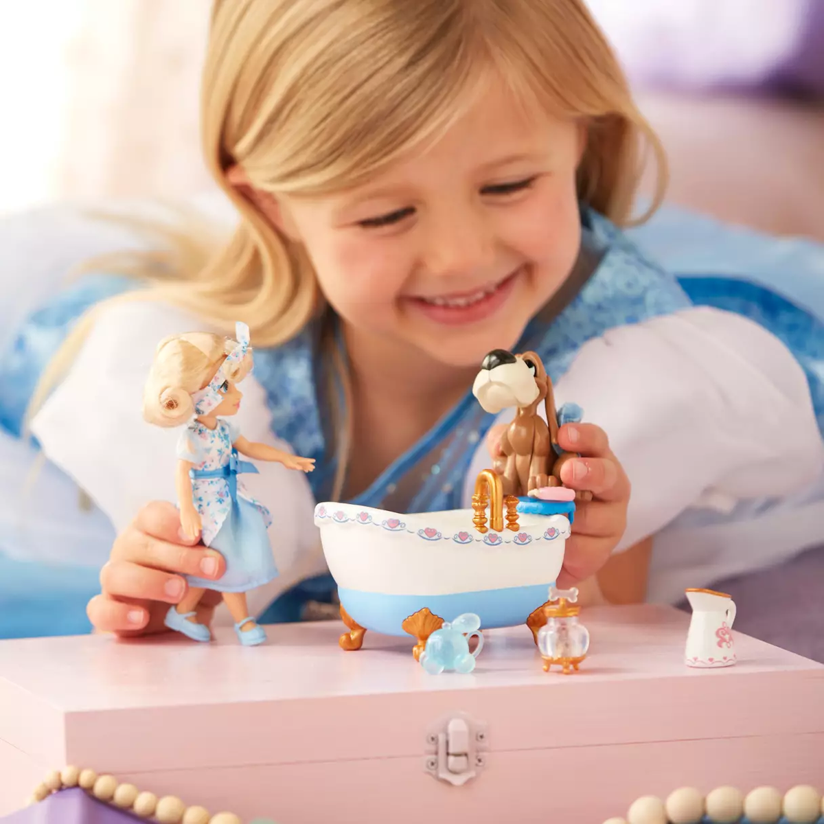 Cinderella Disney Once Upon a Story Mini Doll Play Set – 5''