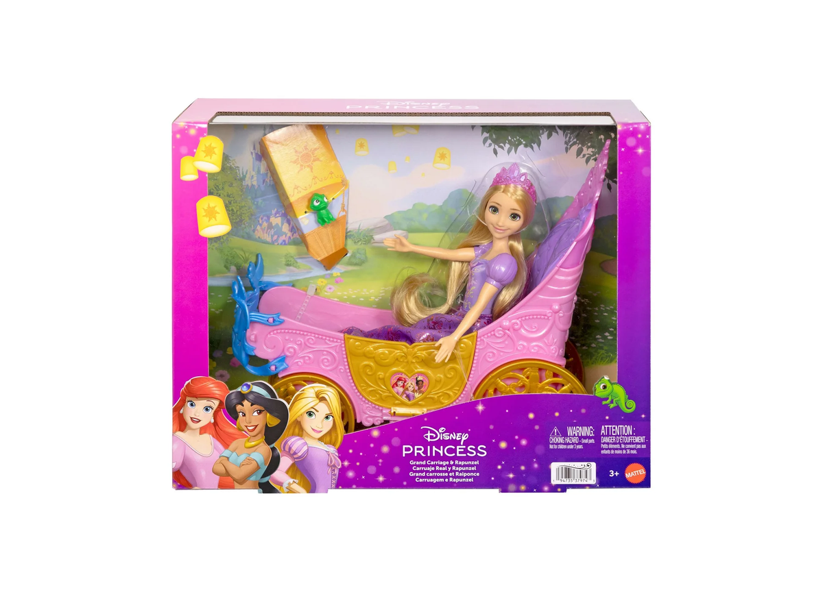 Disney Princess Rapunzel Grand Carriage Fashion Doll with Pascal