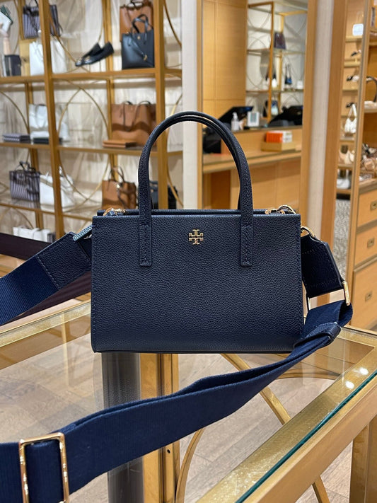 Tory Burch Blake Mini Tote Crossbody Navy Blue/Azul Marino