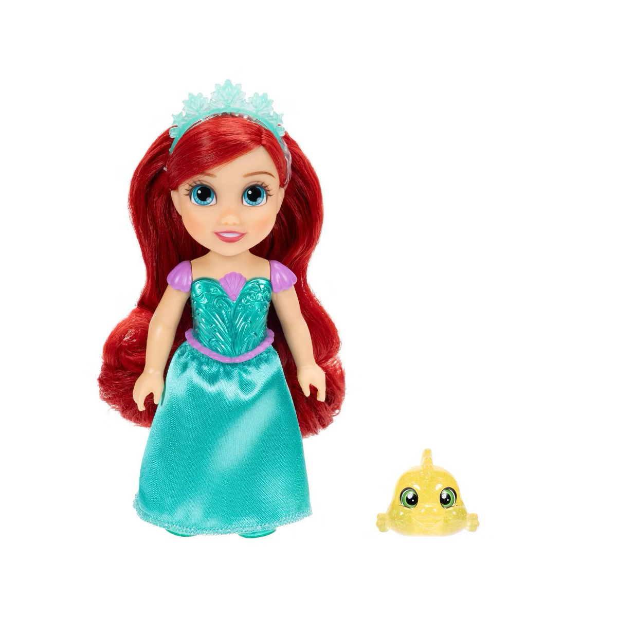 Disney Princess 6" Petite Ariel Fashion Doll + Flounder Toy