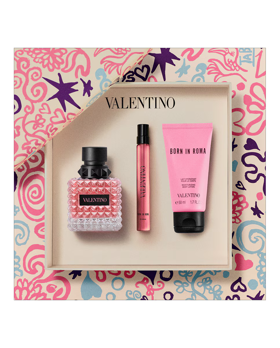 Valentino 3-Piece Donna Born in Roma Eau de Parfum and Body Lotion Fragrance Gift Set