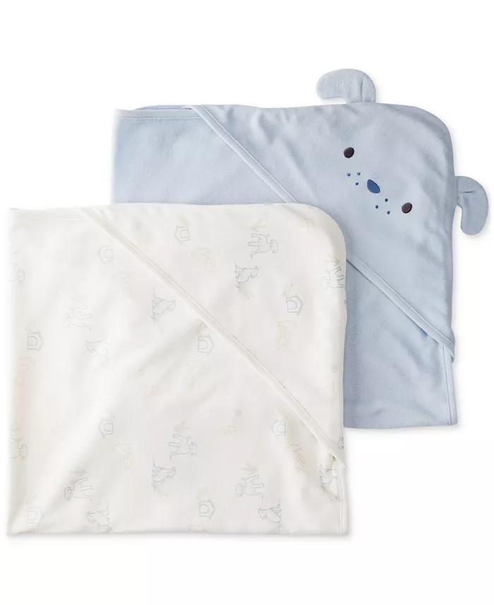 Carter's Baby Boys Hooded Terry Towels, 2 Pack