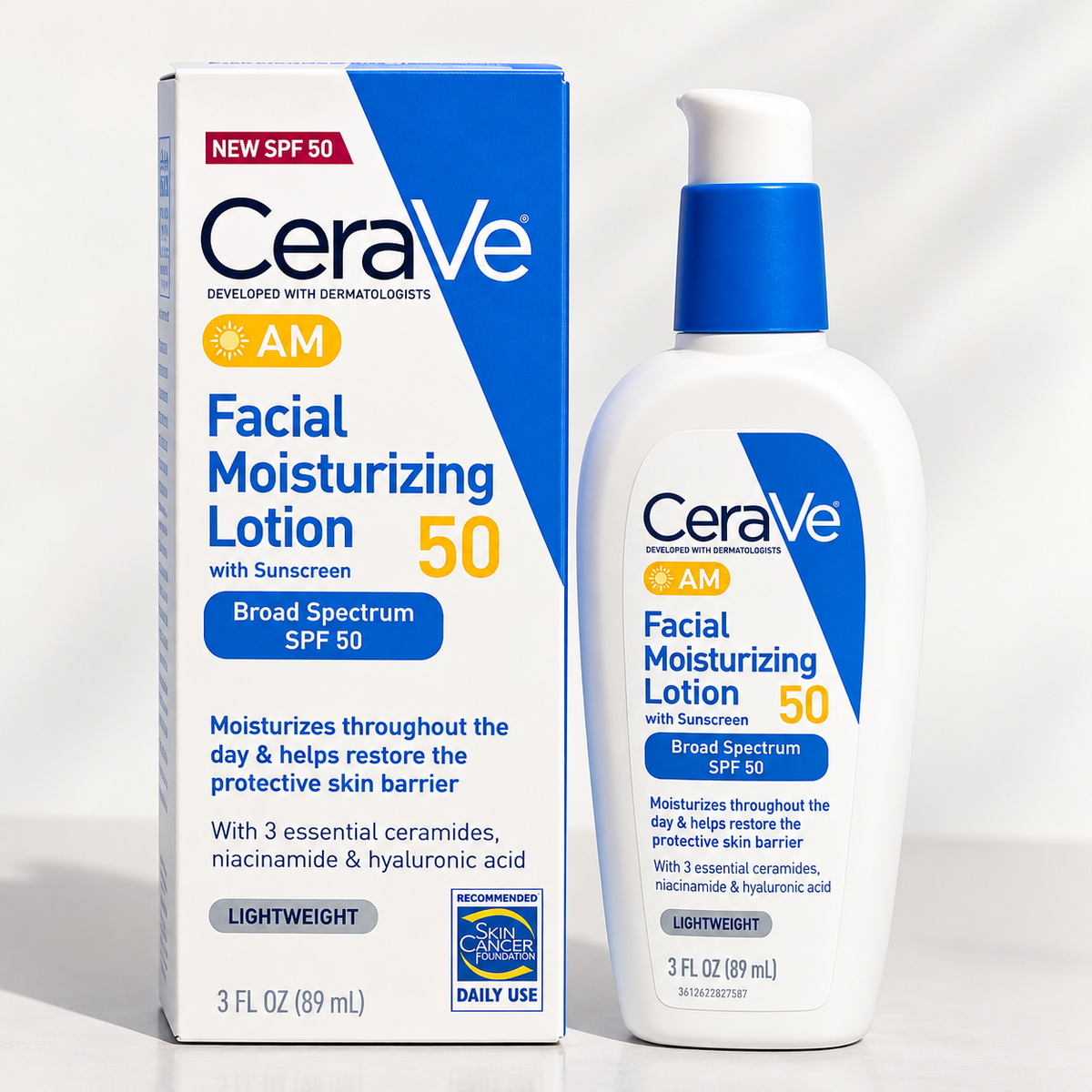 CeraVe Facial Moisturizing Lotion AM SPF50 - 3 fl oz