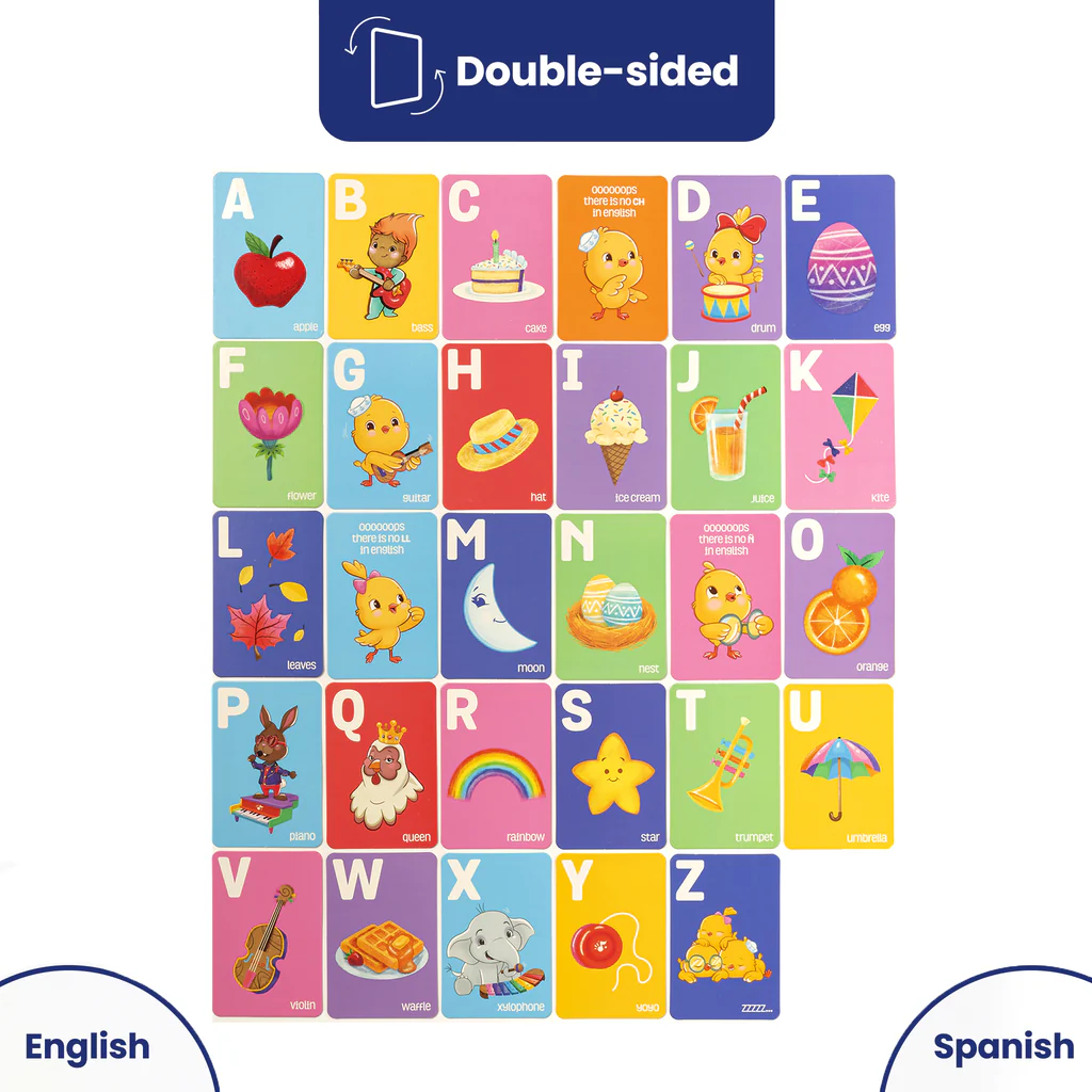 cánticos Bilingual Flash Cards: Letters A-Z