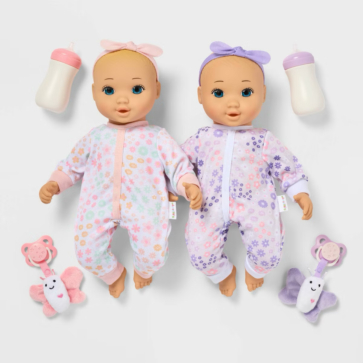 14" Girl Twin Baby Dolls - Gigglescape