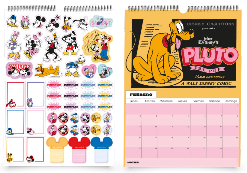 Calendario 2026 Mooving Mickey & Friends