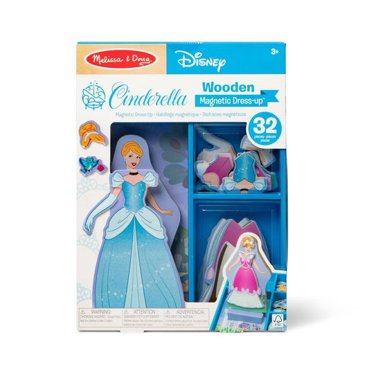 Melissa & Doug Disney Wooden Magnetic Dress Up Cinderella