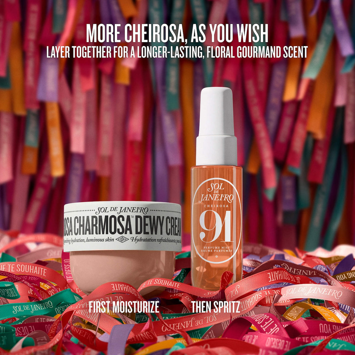 Sol de Janeiro  Rosa & Shine Dewy Body Cream & Floral Gourmand Fragrance Duo