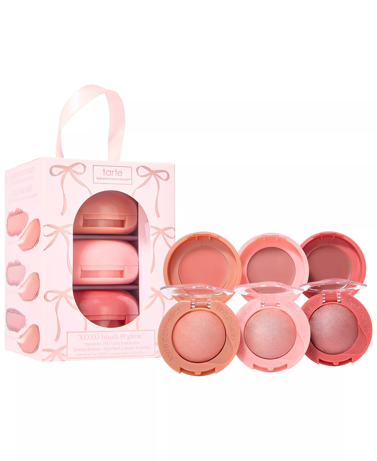 Tarte 3-Piece XOXO Blush & Glow Macaron Trio Set