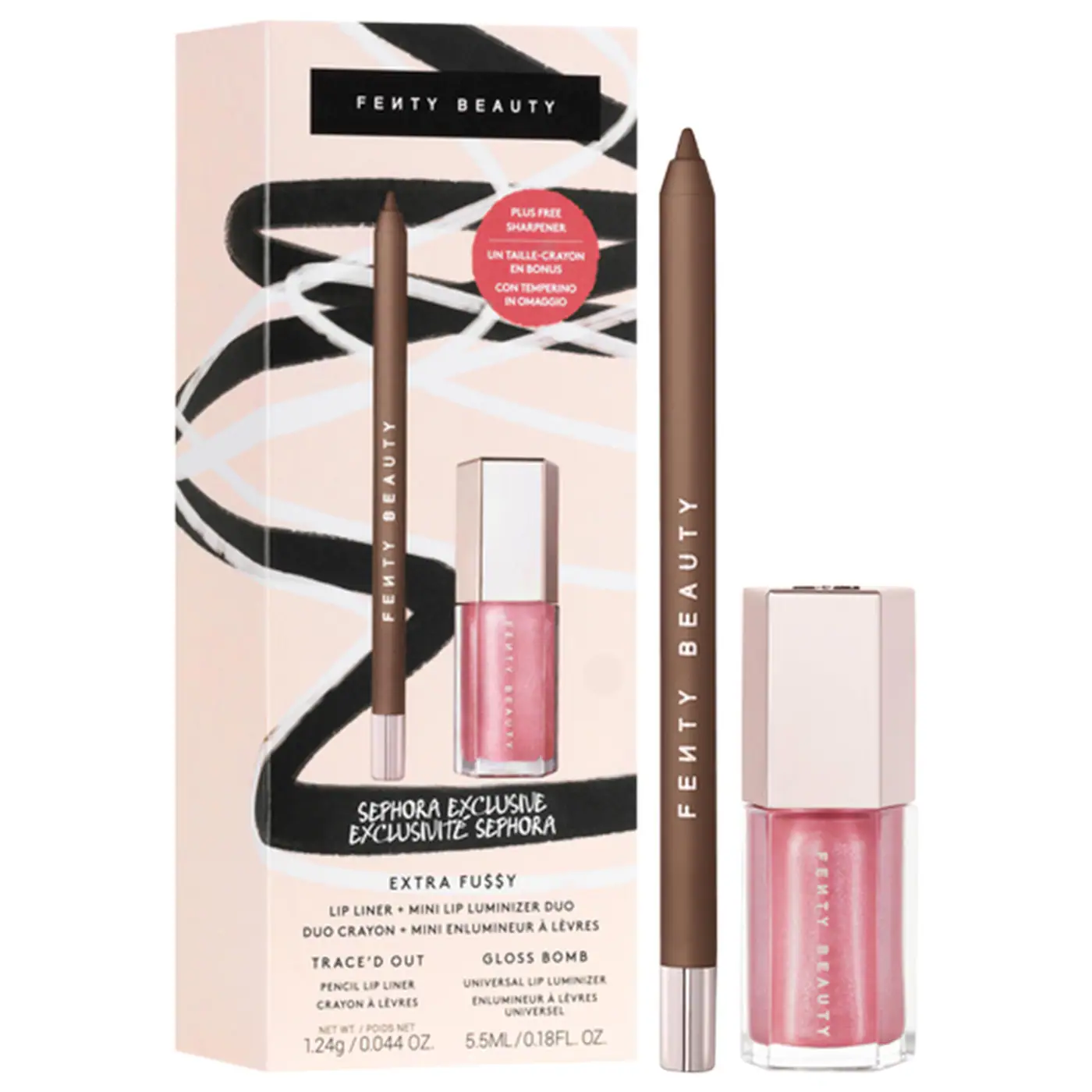 Fenty Beauty by Rihanna Extra Fu$$y Lip Liner + Mini Lip Luminizer Duo