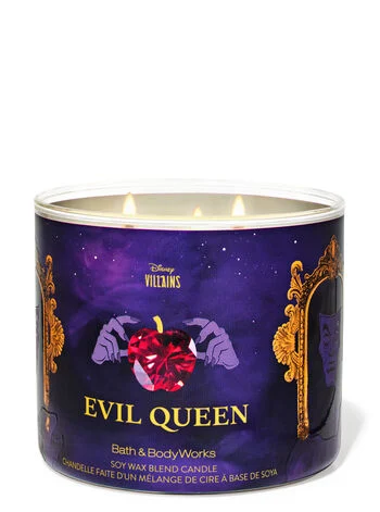Bath&Body Works Vela 3 Mechas Evil Queen Villains Collection