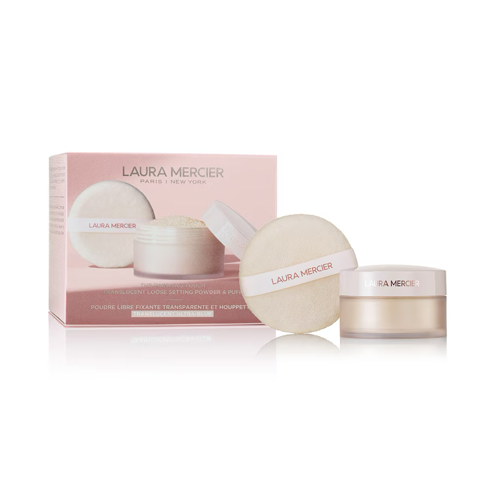 Laura Mercier 2-Piece The Finishing Touch Translucent Ultra Blur Loose Setting Powder & Puff Gift Set