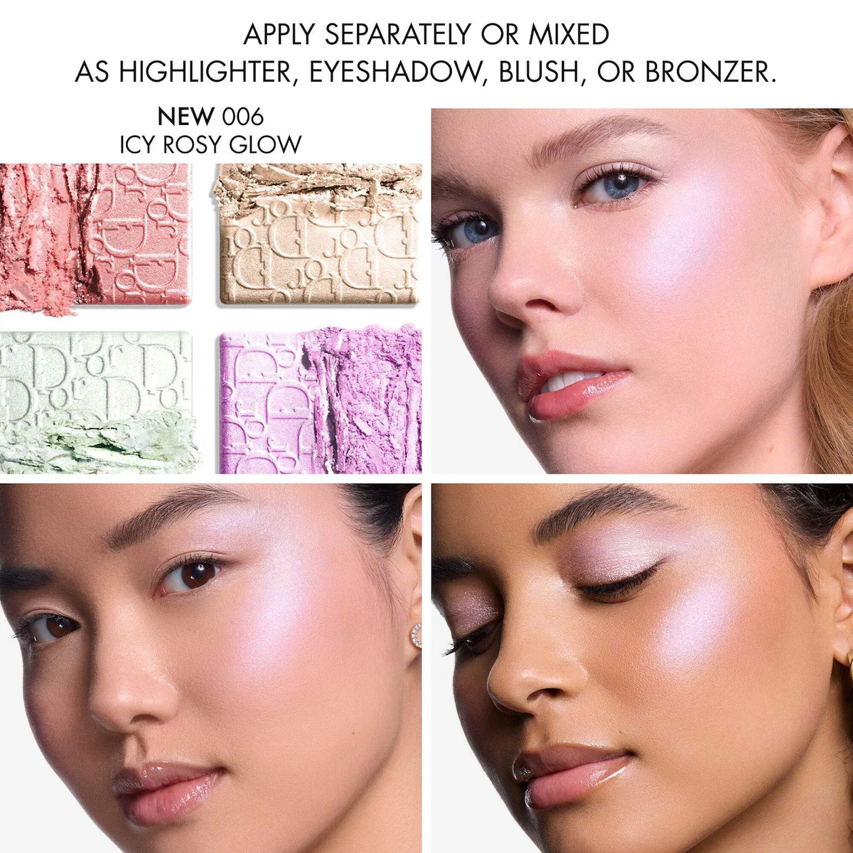 DIOR Backstage Glow Maximizer Face Palette 006 Icy Rosy Glow