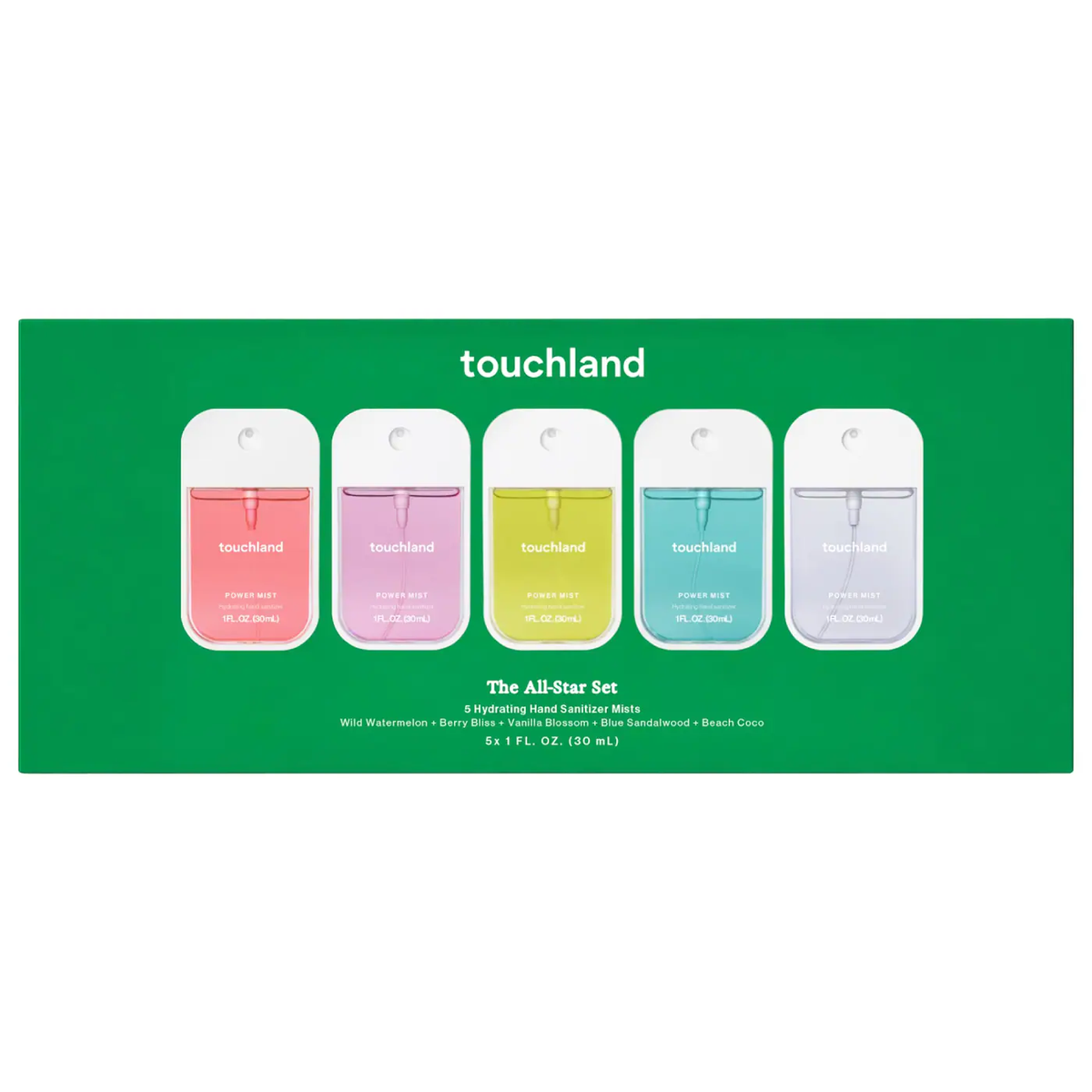 Touchland The All-Star Power Mist Hand Sanitizer Gift Set