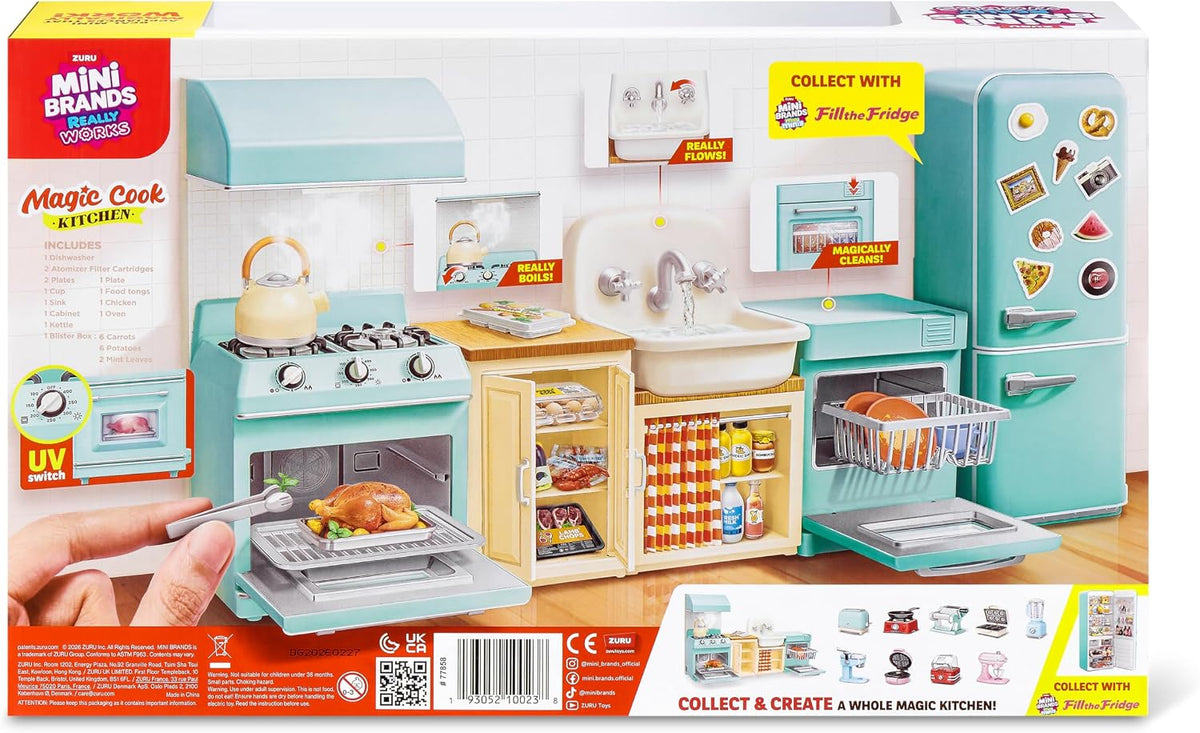 Mini Brands Magic Cook Kitchen Playset By ZURU