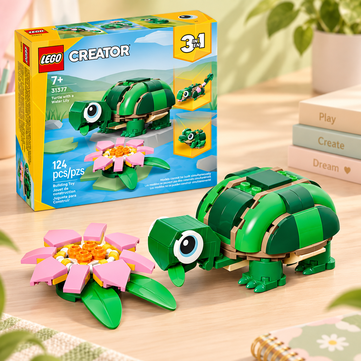 LEGO Creator 3 in 1 Turtle with a Water Lily Flower