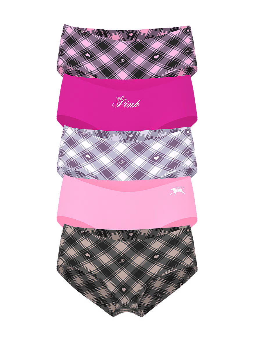PINK 5-Pack No-Show Cheeky Panties