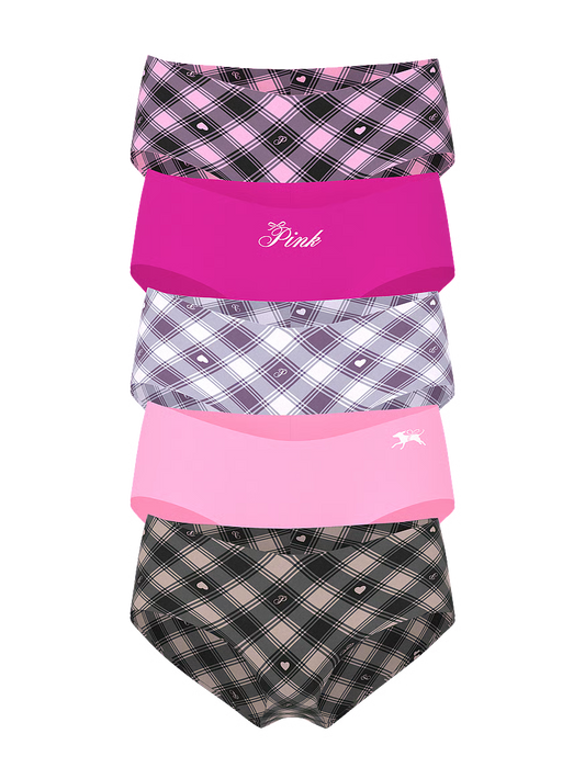 PINK 5-Pack No-Show Cheeky Panties