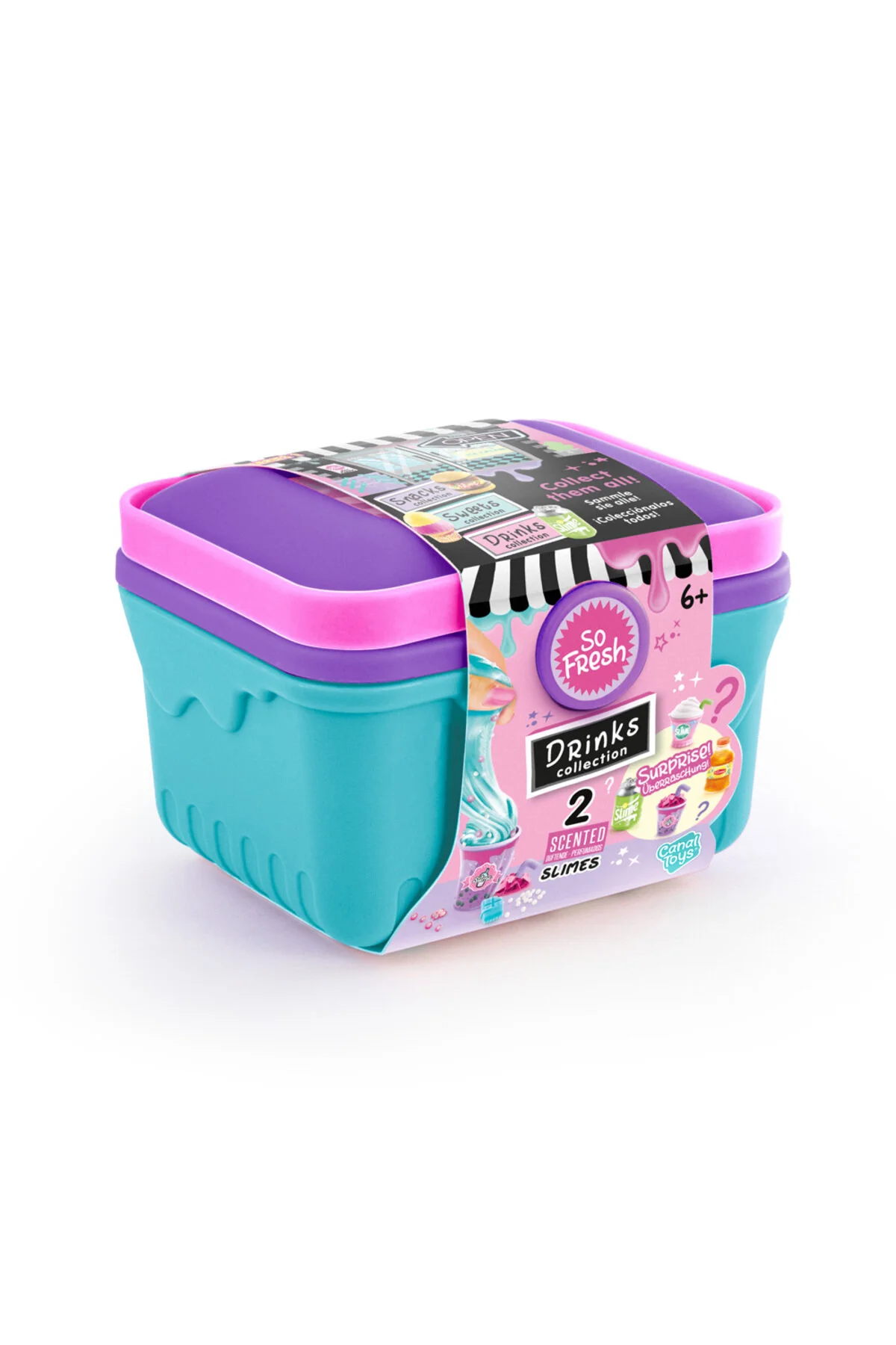 Slimelicious Canasta Mini Mercado- Drinks Collection