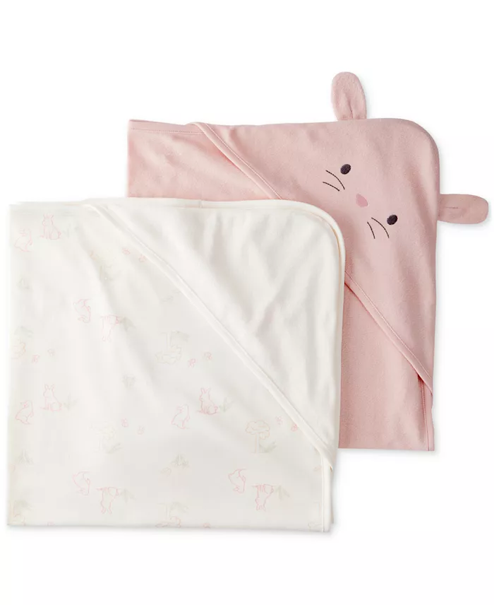 Carter's Baby Girls 2-Pk. Hooded Terry Towels