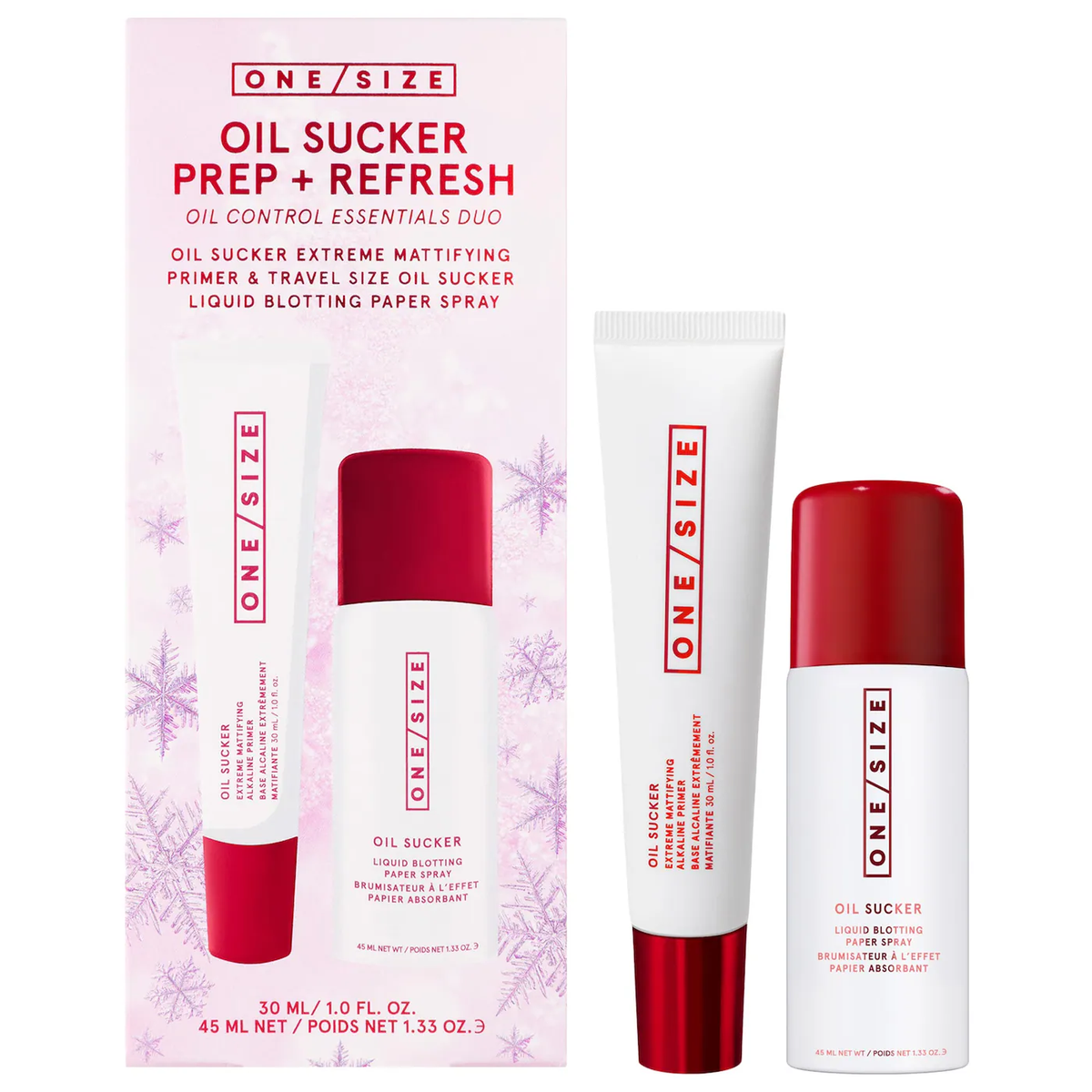 ONE/SIZE by Patrick Starrr  Oil Sucker Prep & Refresh Mattifying Duo