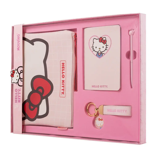 Set de Hello Kitty Lapicera+ Libreta+ Lápiz+Llavero