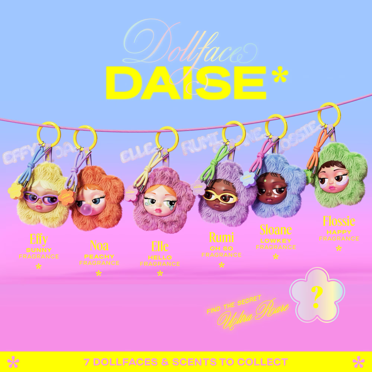 DAISE Blind Box Mystery Dollface Charm & Mini Solid Fragrance