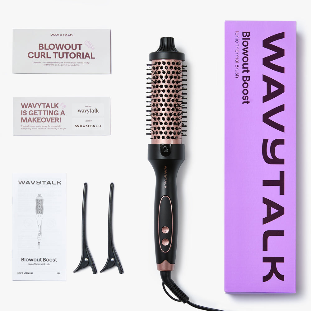 Wavytalk Blowout Boost Cepillo térmico iónico- Rose Gold