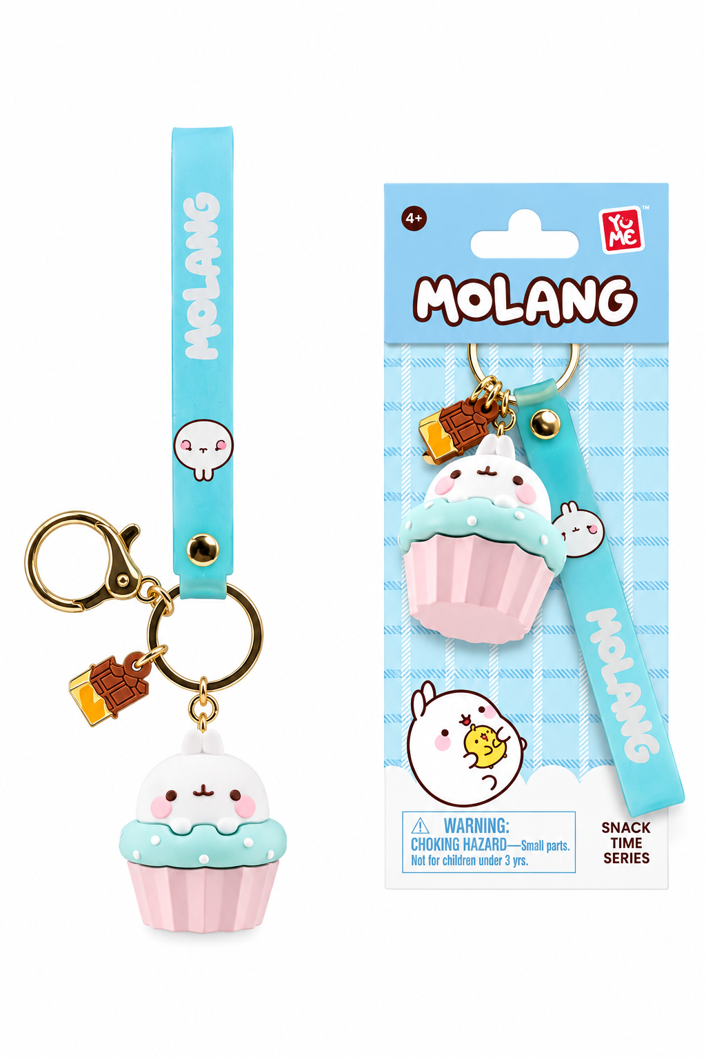 Llavero Yume Molang Colección Snacks- Cupcake