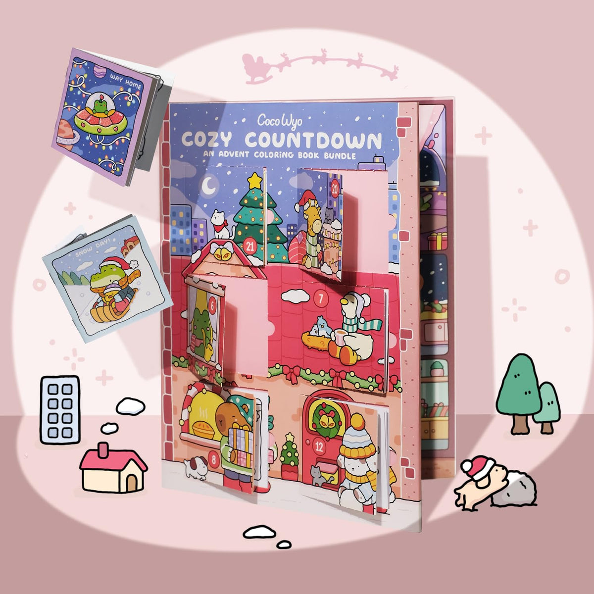 Cozy Countdown: An Advent Coloring Book Bundle