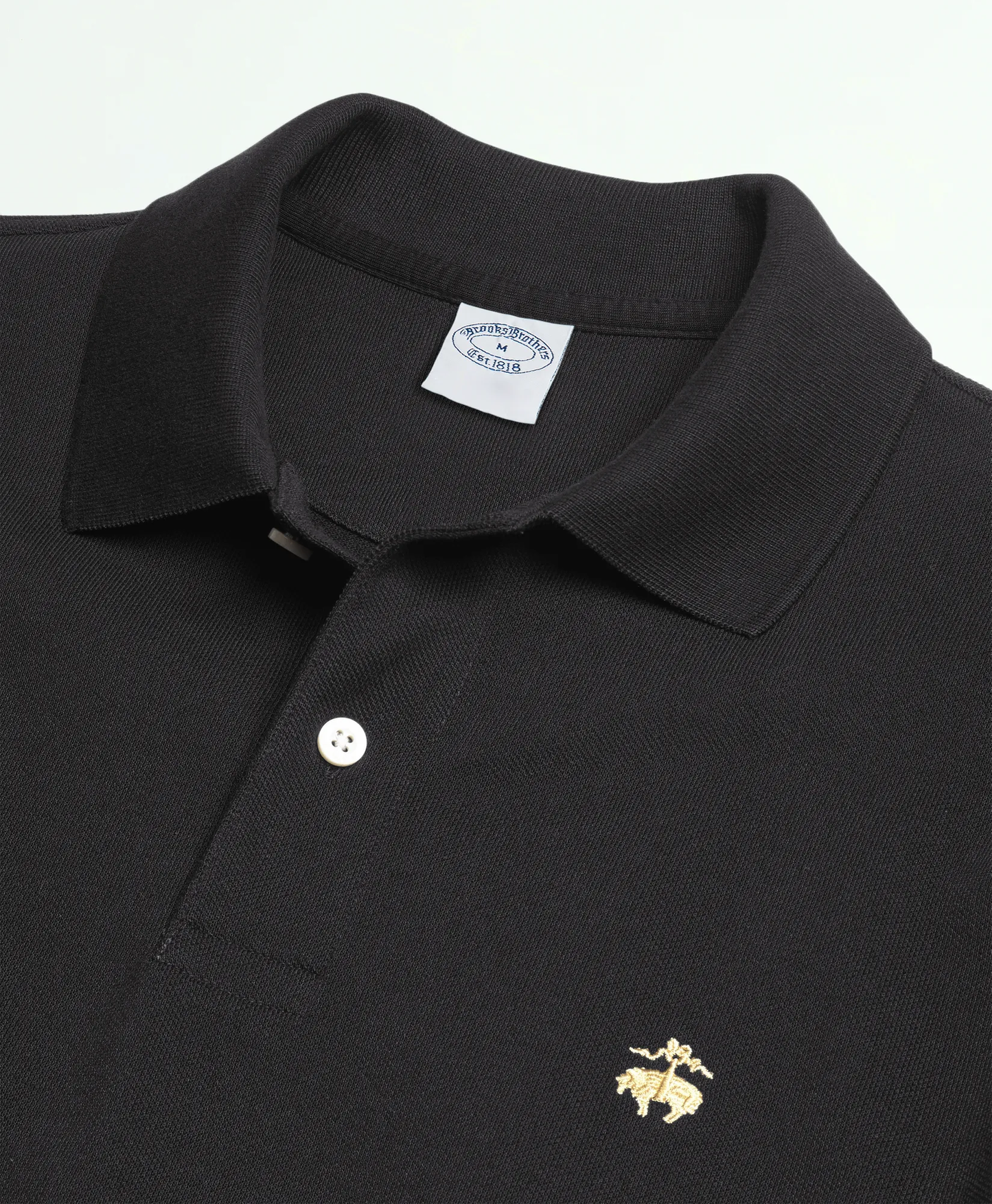 Camisa tipo Polo Brooks Brothers Negra