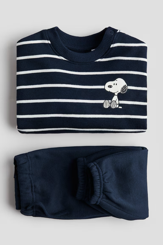 HM 2-PIECE PRINTED SWEATSUIT SNOOPY
