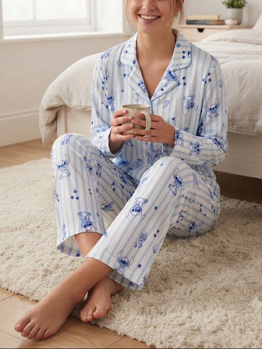 Pijama de Stitch Manga Larga