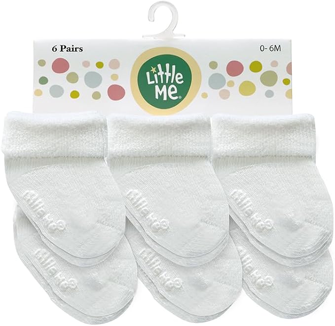 Little Me Baby Socks – 6-Pack 0–6 Months
