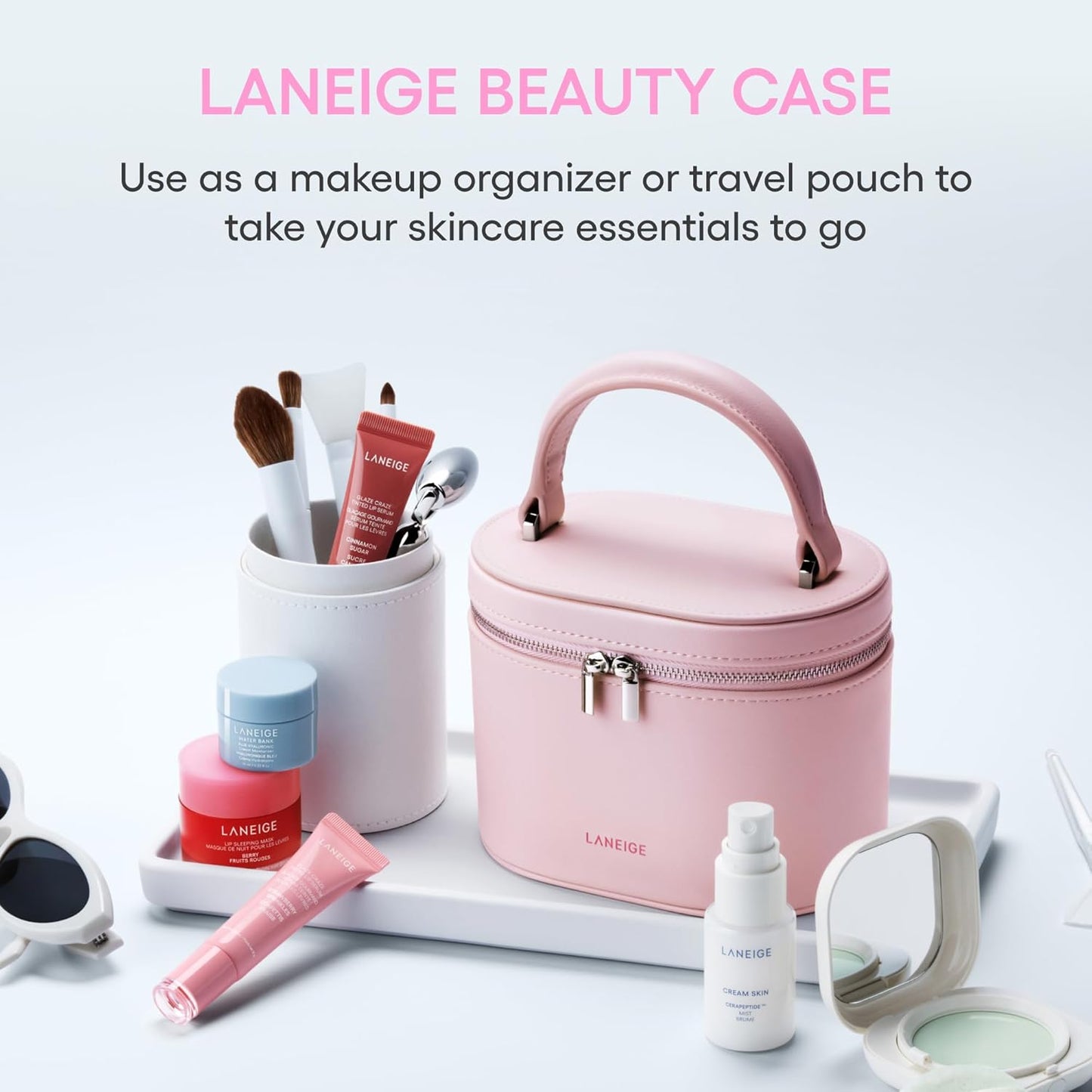 Laneige Vanity Case: Pink Cosmetic Bag