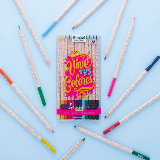 Lapices de Colorear Mooving x12