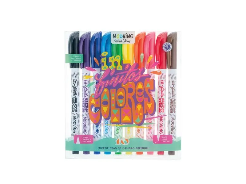 Mooving Fineliner Microfibras x10
