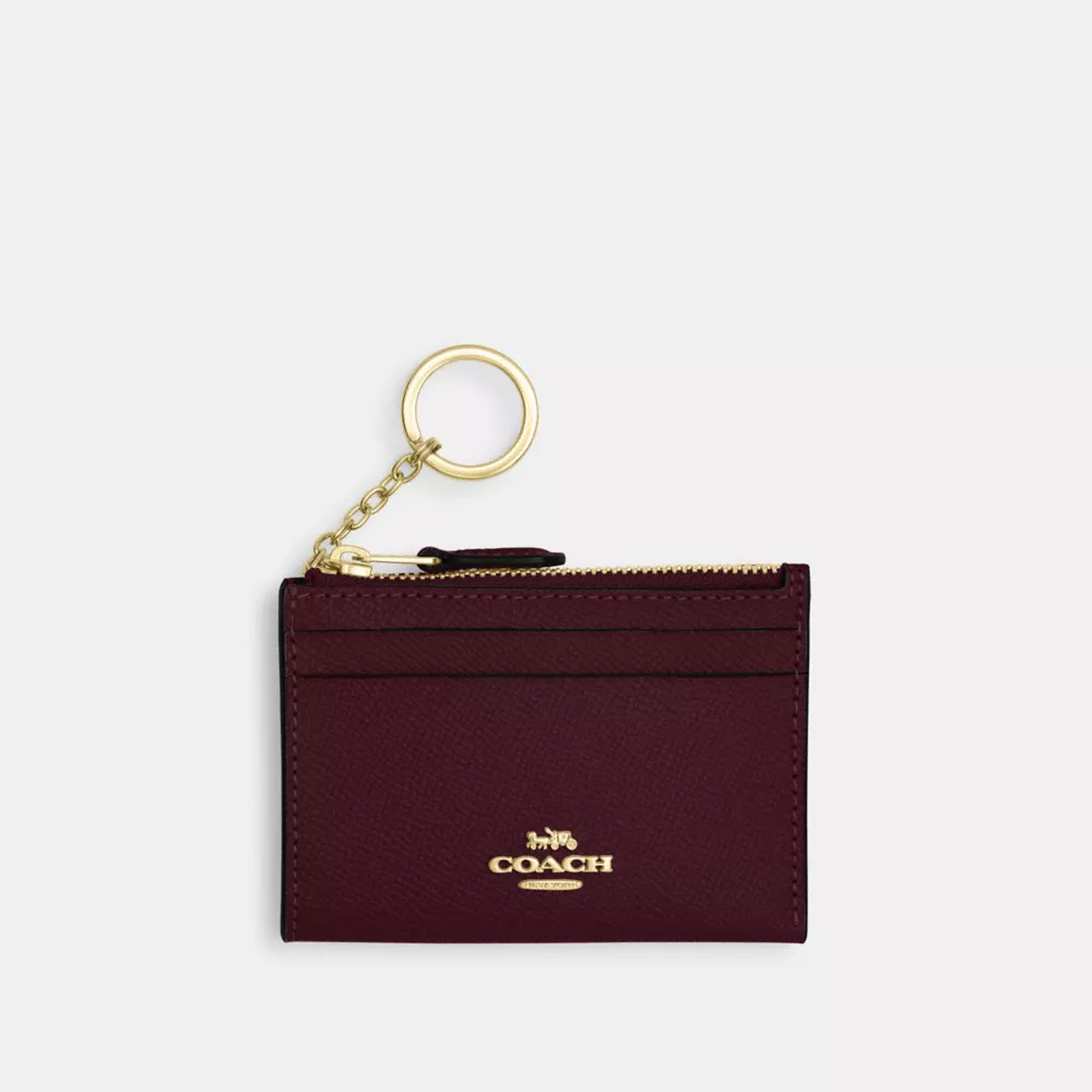Coach Mini Skinny Id Case Wine