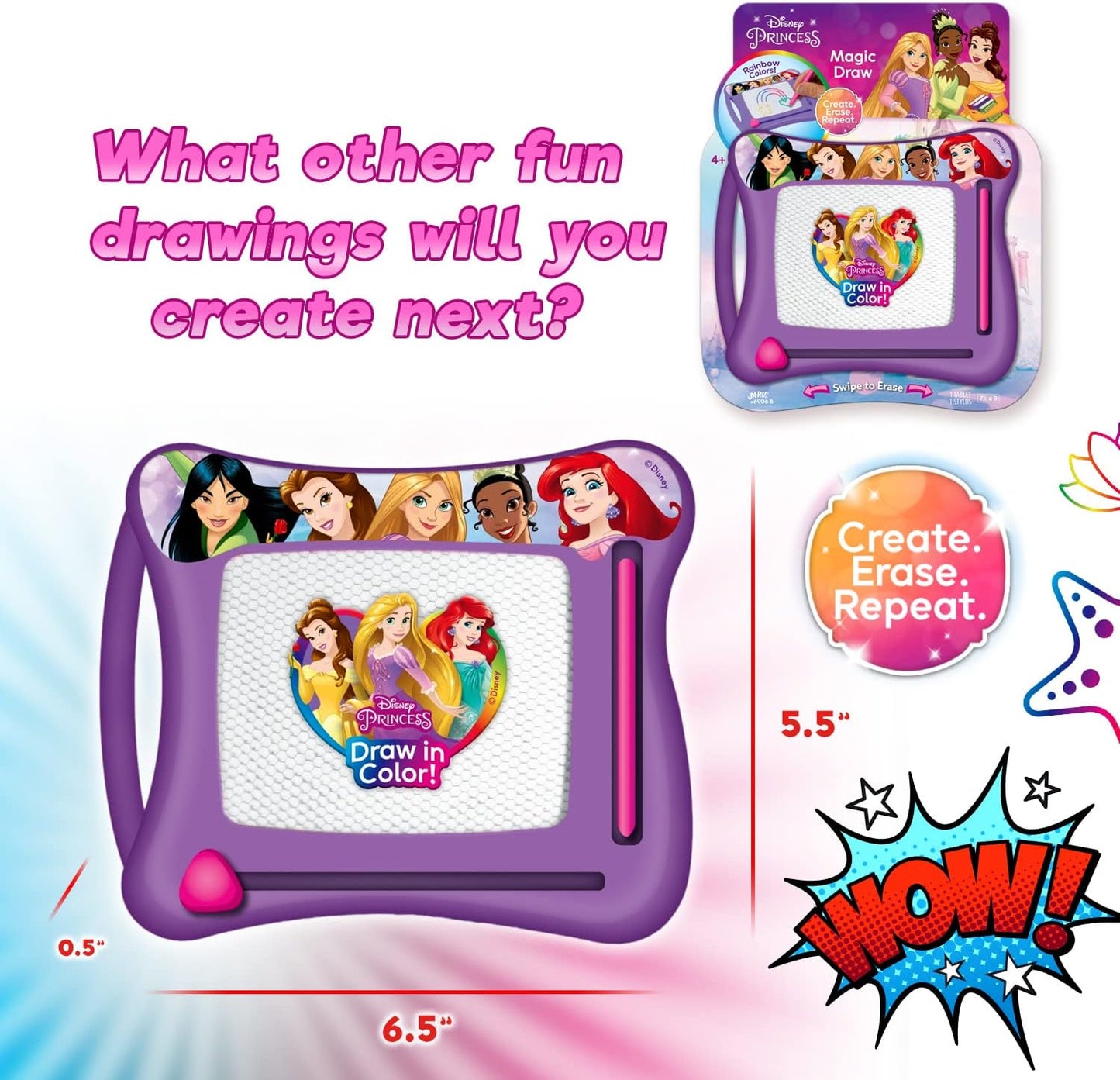 Disney Princess Magic Draw-Magnetic Drawing Pad