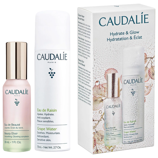 Caudalie Mini Hydrate & Glow Duo for Soothing & Toning