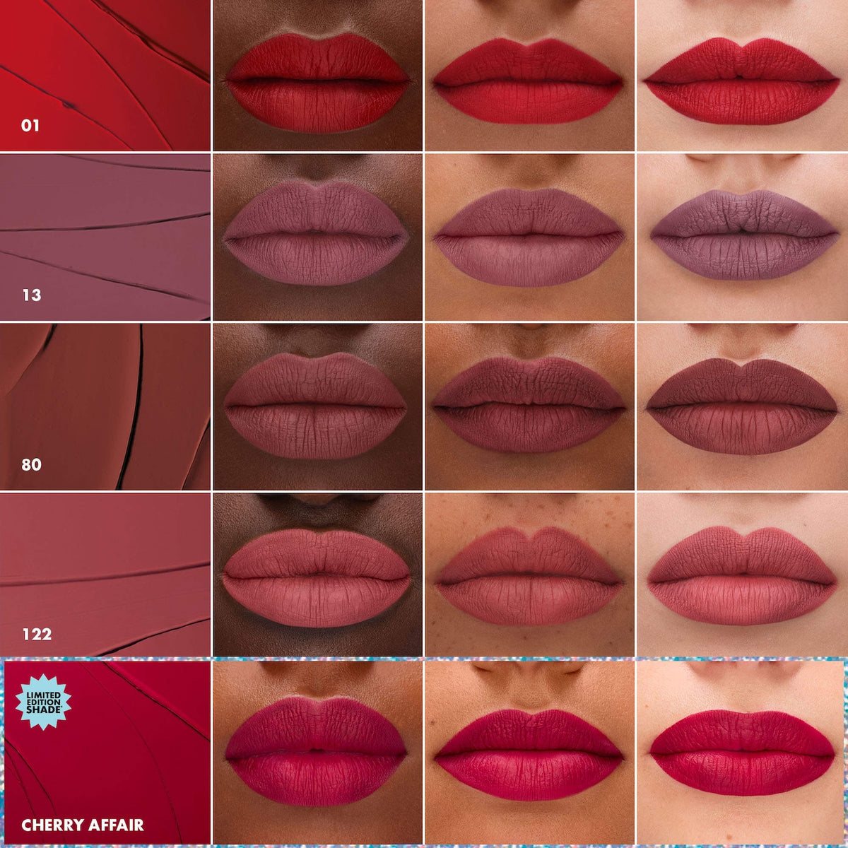 SEPHORA COLLECTION Cream Lip Stain 10HR Liquid Lipstick 5pc Set