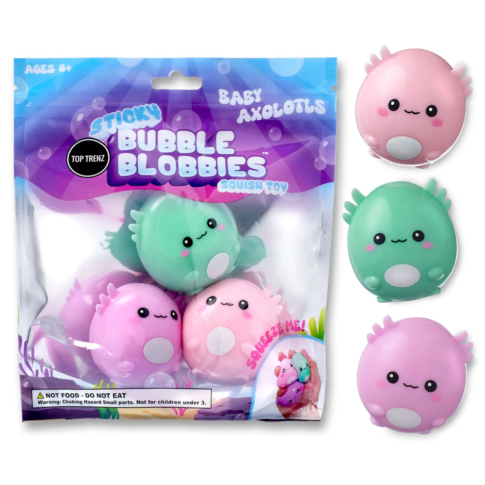 Sticky Bubble Blobbies - Baby Axolotl Squishy