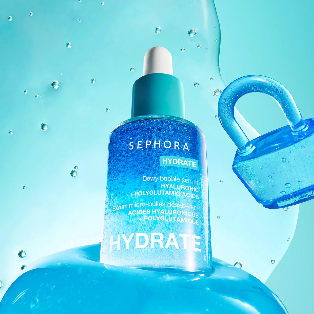 SEPHORA COLLECTION HYDRATE - Dewy Bubble Serum with Hyaluronic + Polyglutamic Acids