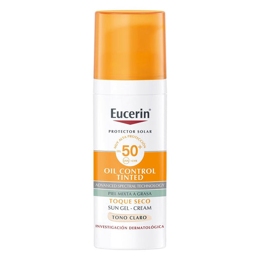 Eucerin Sun Facial Oil Control FPS50+ Tono Claro 50ml