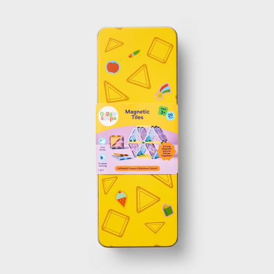 Magnetic Tiles Yellow Tin - Gigglescape